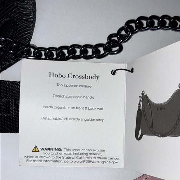 Pink Shoulder Bag with Chain Strap - Picture 4 of 10